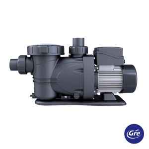 Schwarze Gre Pool-Filterpumpe, selbstansaugend, 2 PS, bis 27 m³/h. Ideal für Sandfilteranlagen.