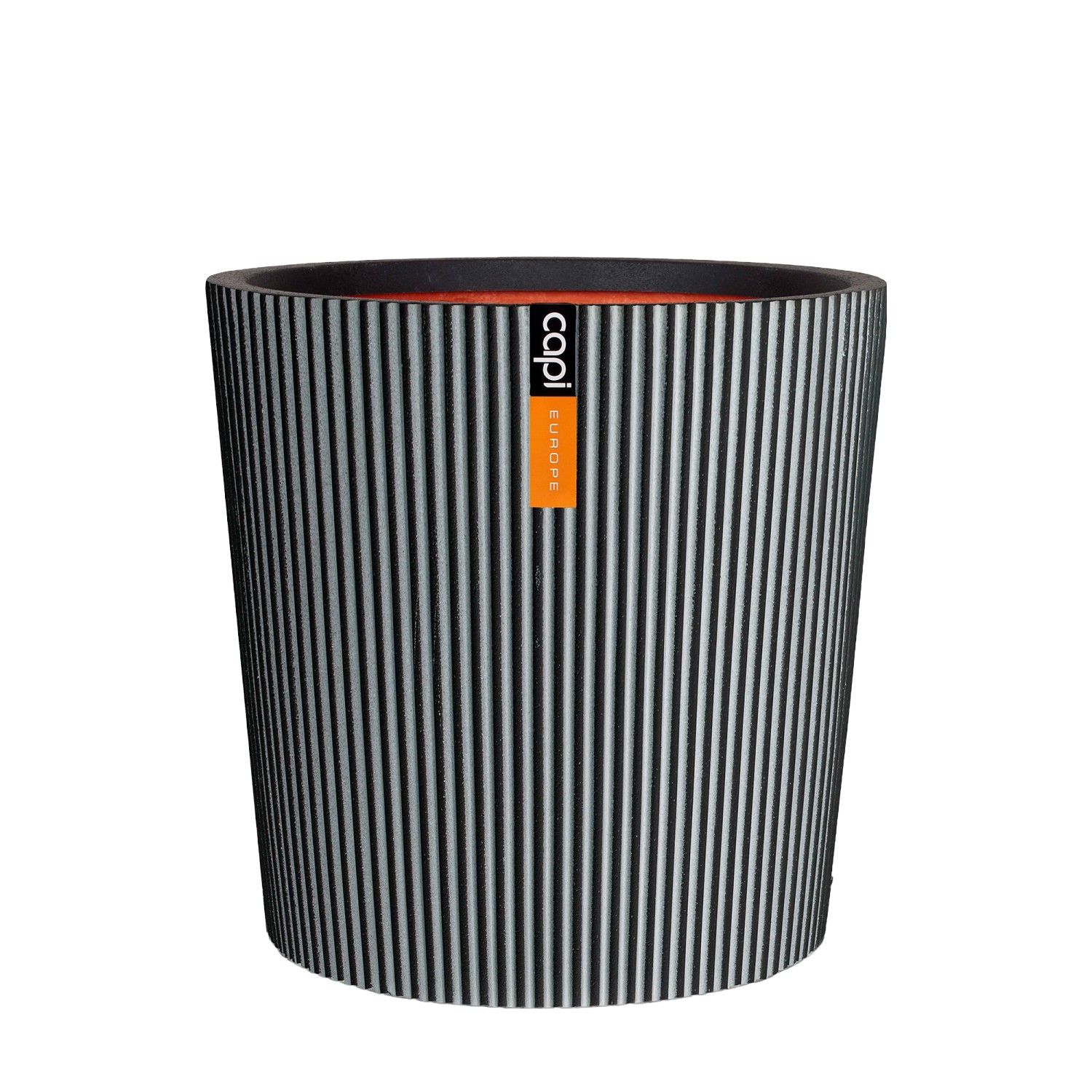 Capi Europe Blumentopf Konisch Groove NL Ø 45 cm x 41 cm Anthrazit