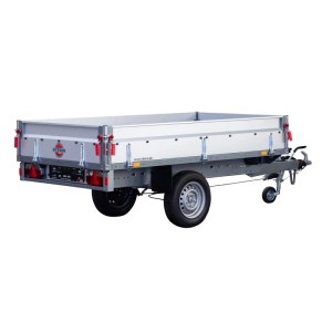 Stema Autoanhänger Basic SH 1500-25-15.1, gebremst, mit klappbaren Bordwänden.