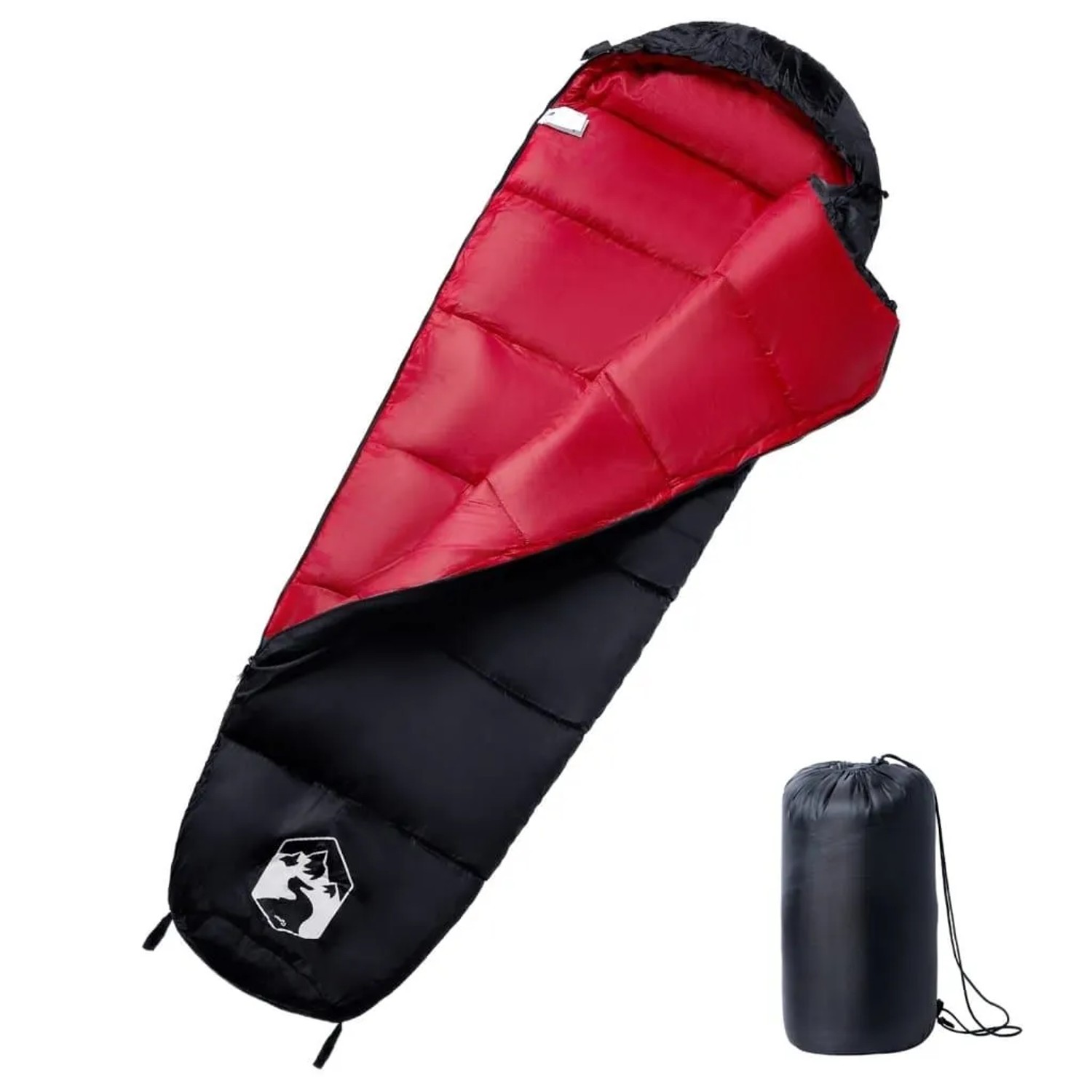 vidaXL Mumienschlafsack für Erwachsene Camping 3 Jahreszeiten 94478
