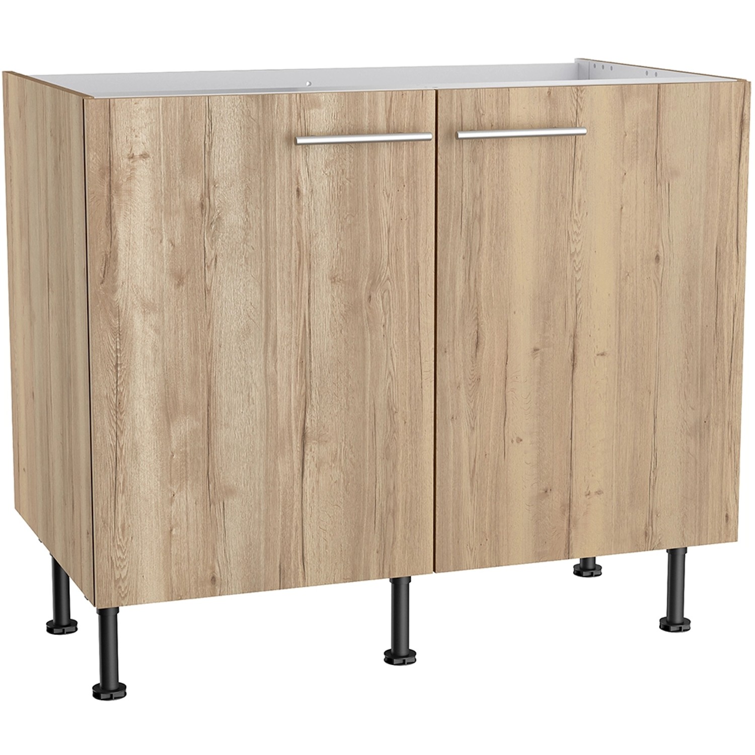 Optifit Spülenunterschrank Erik290 100 cm x 87 cm x 58,4 cm Wildeiche günstig online kaufen