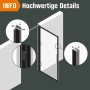 Detailansicht Loft+Mehr Drehtür-Set mit Blockzarge: Profil, Lappenbänder und Magnetverschluss.
