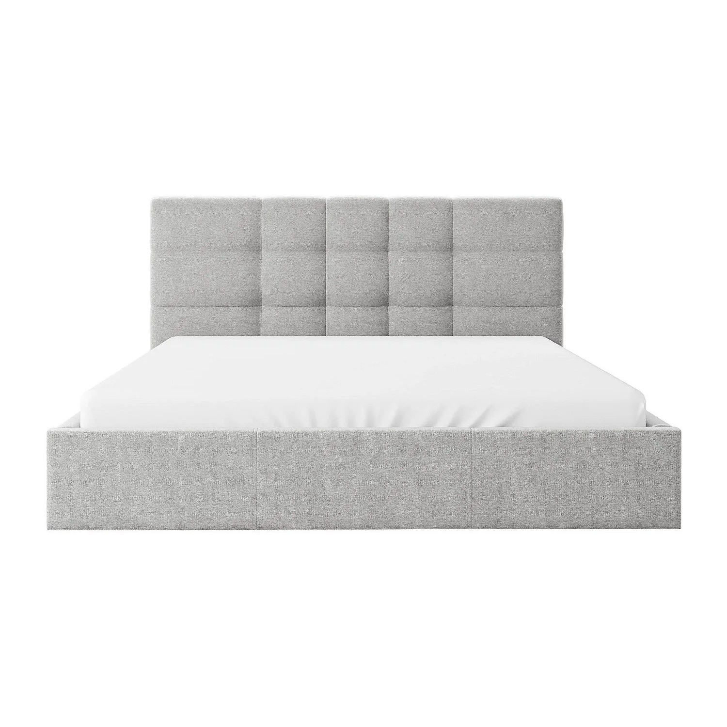 Vente-unique Bett Mit Bettkasten Eliava Hellgrau 150 cm
