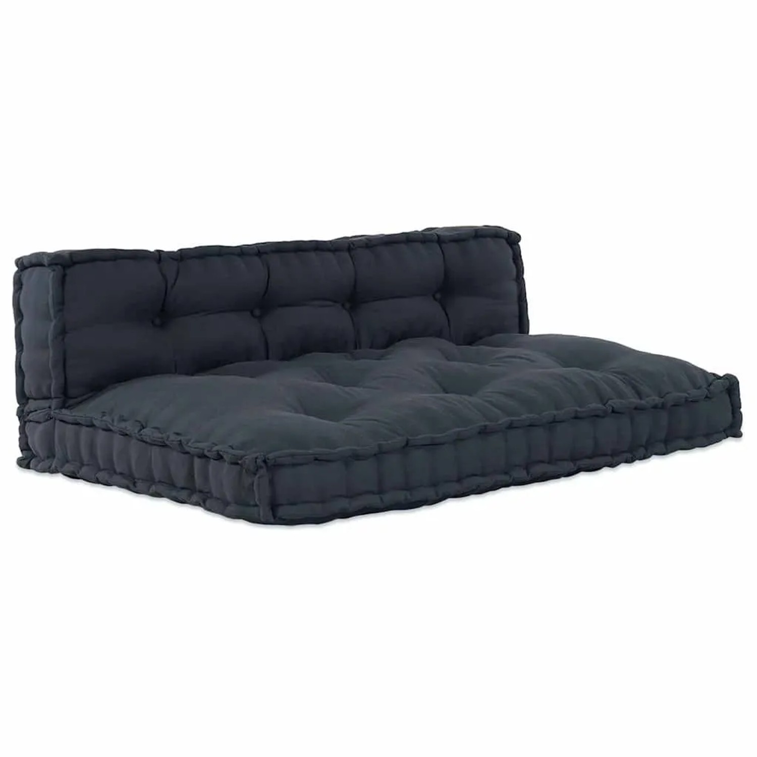 vidaXL Sofakissen 2-Tlg Anthrazit Stoff 4019084
