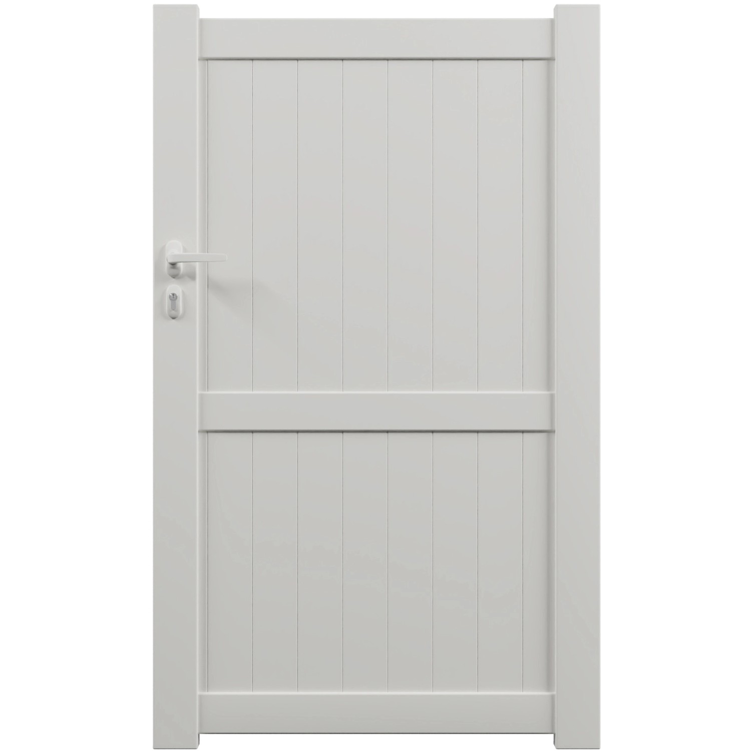 Gardengate Hof und Gartentür Aluminium CL04 180 cm x 100 cm Weiß