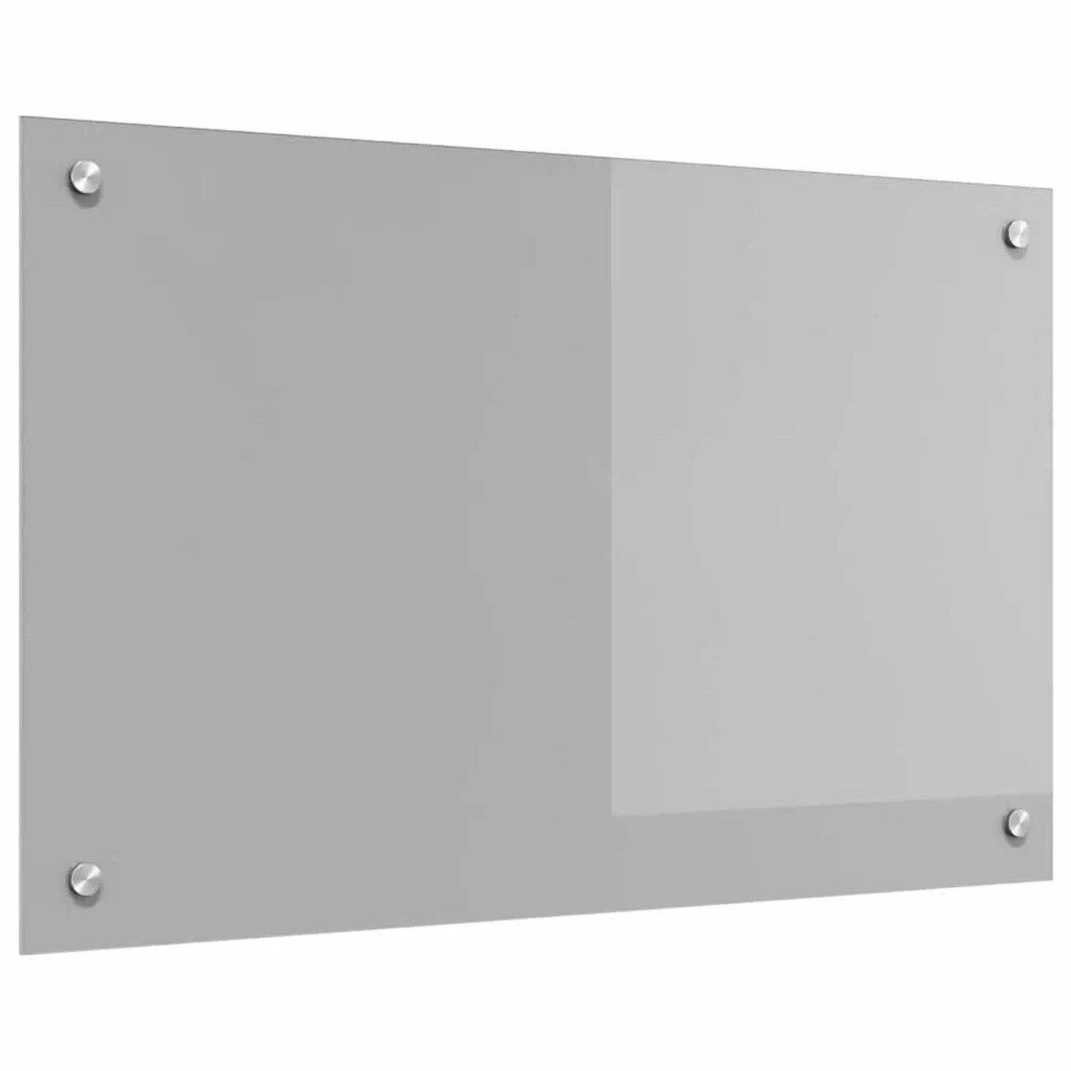 vidaXL Küchenrückwand Hellgrau 80 x 50 cm Gehärtetes Glas 42001230