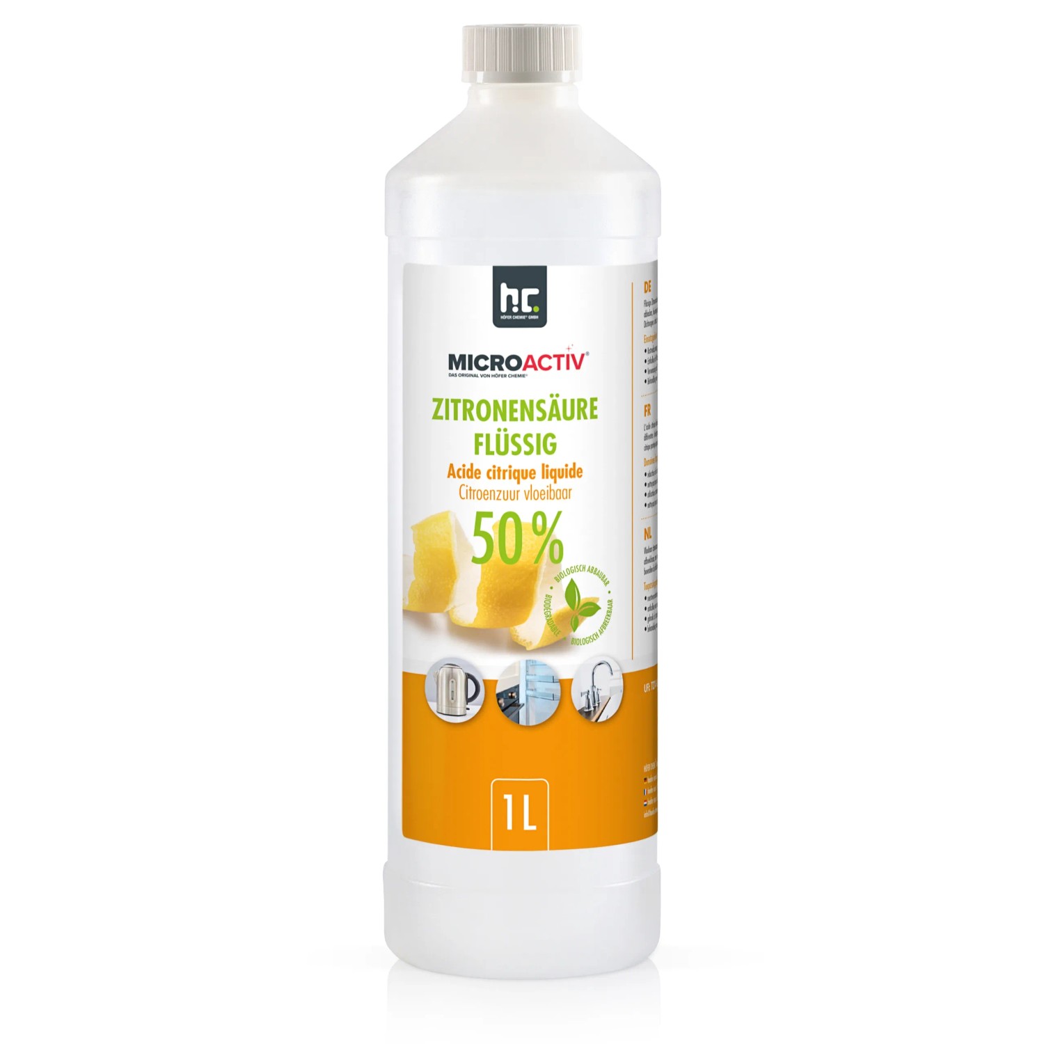 Höfer Chemie Zitronensäure 50% Flüssig 1l