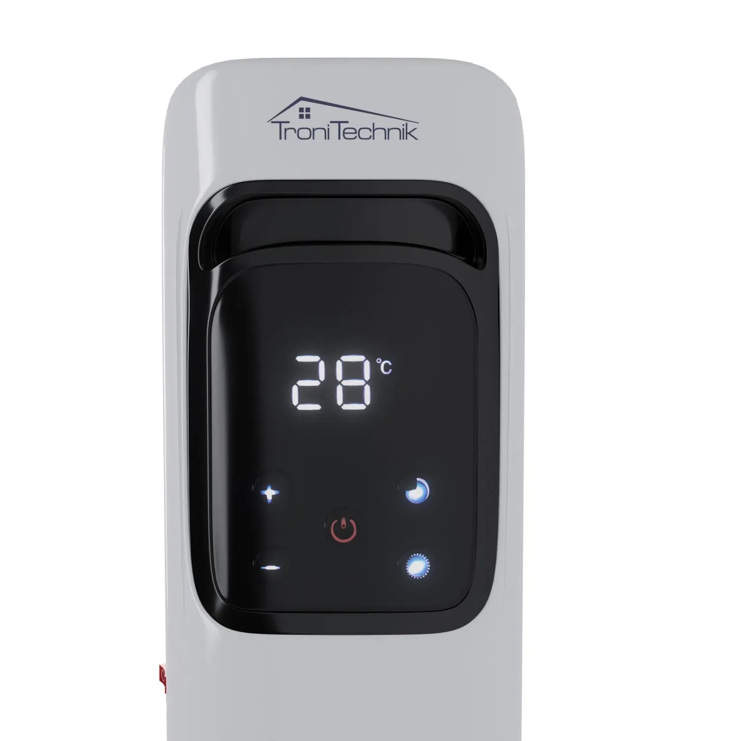 Detailansicht des TroniTechnik Ölradiators TT OR 307 mit digitalem Display.