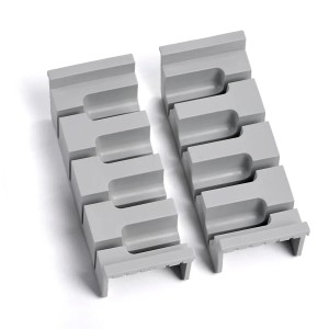 SOTECH Cuisio Besteckeinsatz 55mm Transluzent Graphitgrau mit Messerblock Für Blum Legrabox 473mm Korpusbreite 1000mm