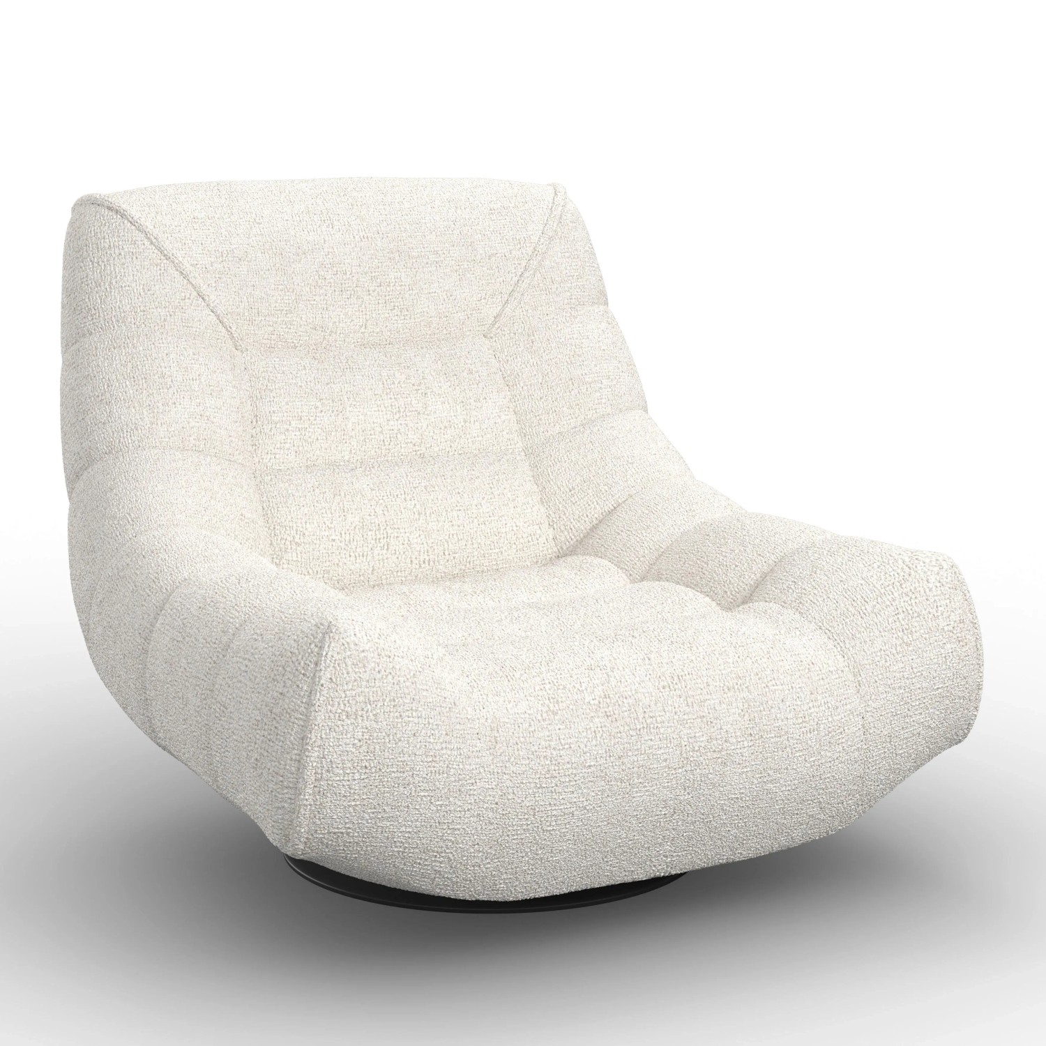 Bessagi Home Sessel Lorena Bouclé Hellgrau