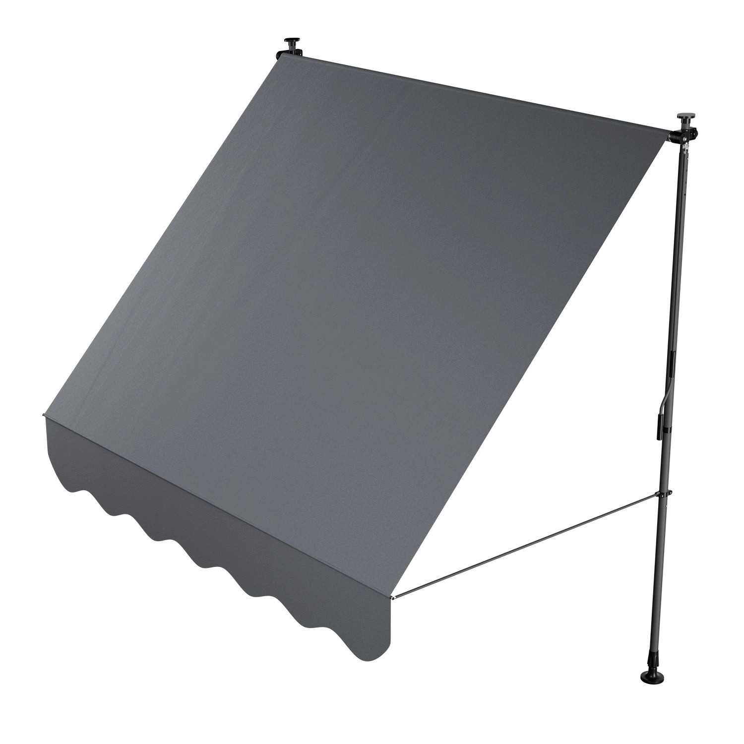Juskys Klemmmarkise Kapstadt 200 x 120 cm Grau günstig online kaufen