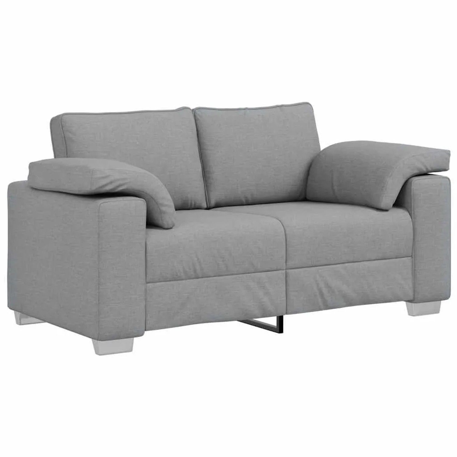 vidaXL Sofa Hellgrau 160 x 80 x 82 cm Stoff 4105217