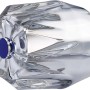 Diamantgriff 13 mm aus Acryl, verspiegelt, mit blauer Kaltwassermarkierung für Armaturen.