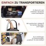Sekey Einkaufstrolley: Klappbar, mit Kühlfach, Treppensteigerfunktion, grau. Einfach zu transportieren und zu verstauen.