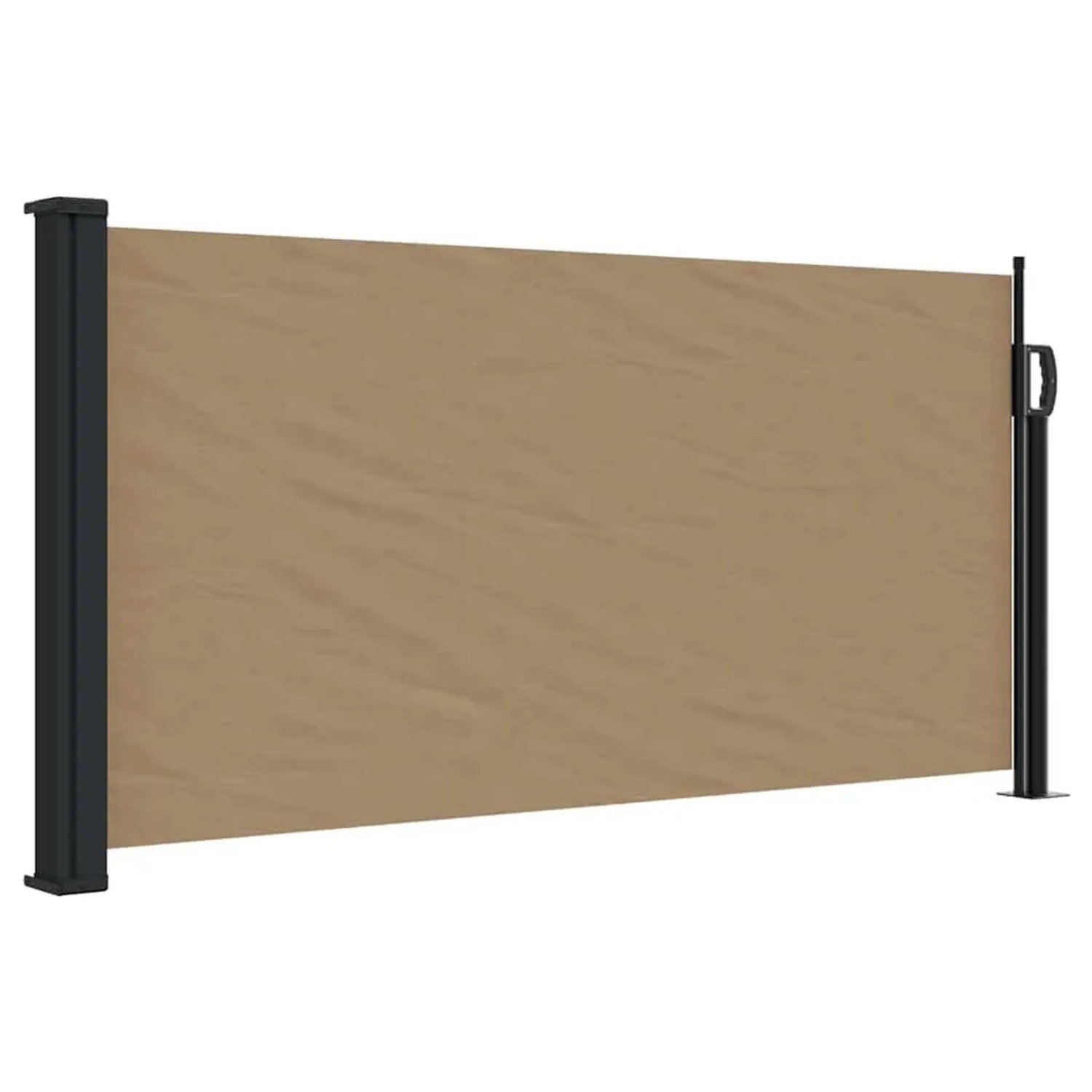 vidaXL Seitenmarkise Ausziehbar Taupe 100x500 cm 4004394