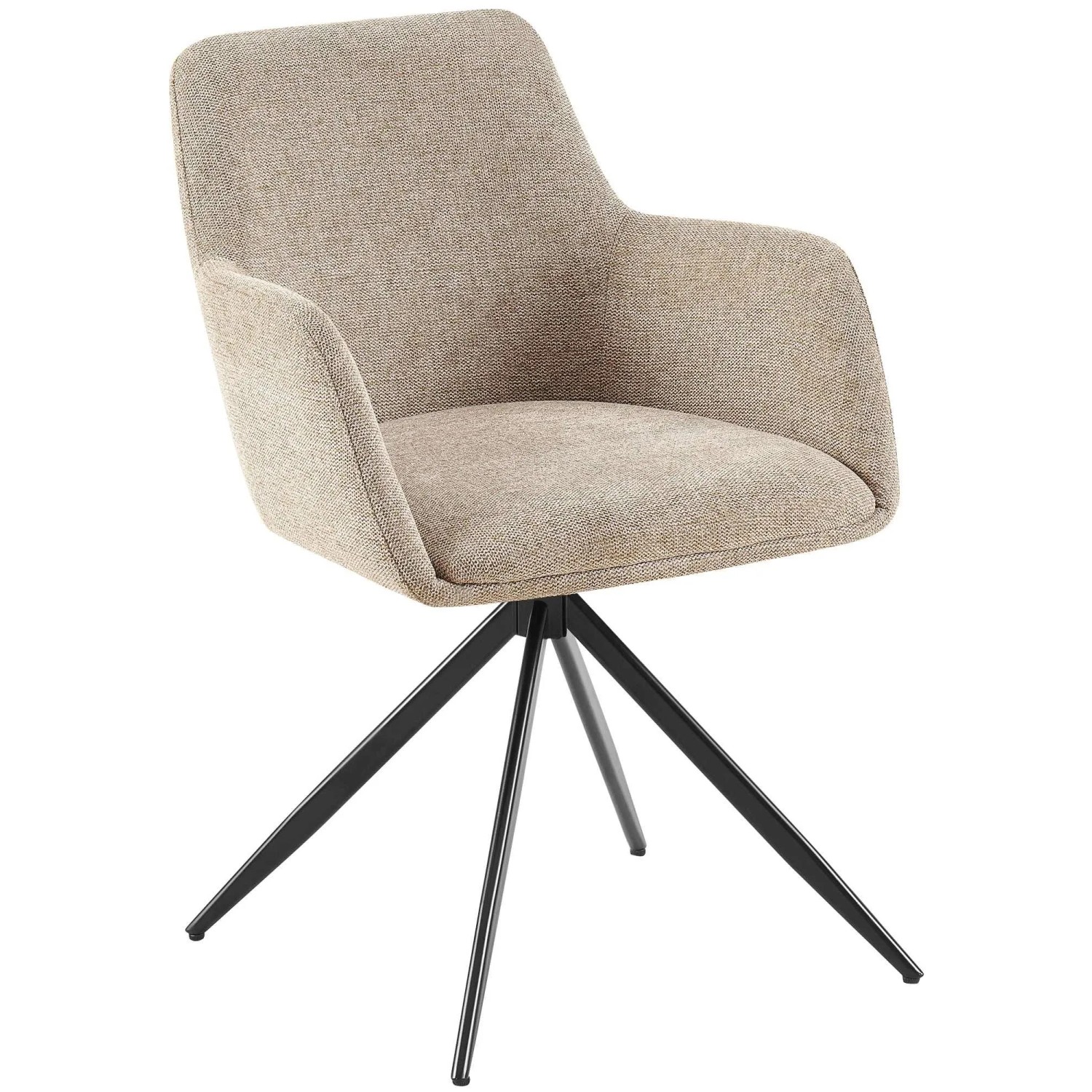DELUKE Esszimmerstuhl PELON Stoff Taupe 56x62x81cm Essstühle Esszimmerstühle Küchenstühle Wohnzimmerstühle