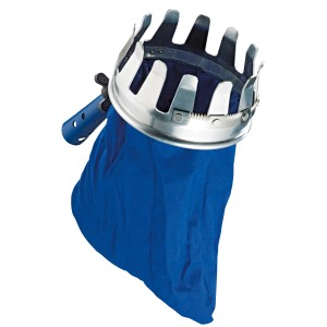 LUX Obstpflücker Classic, Ø 15 cm, mit blauem Auffangsack. Ideal für die Obsternte.