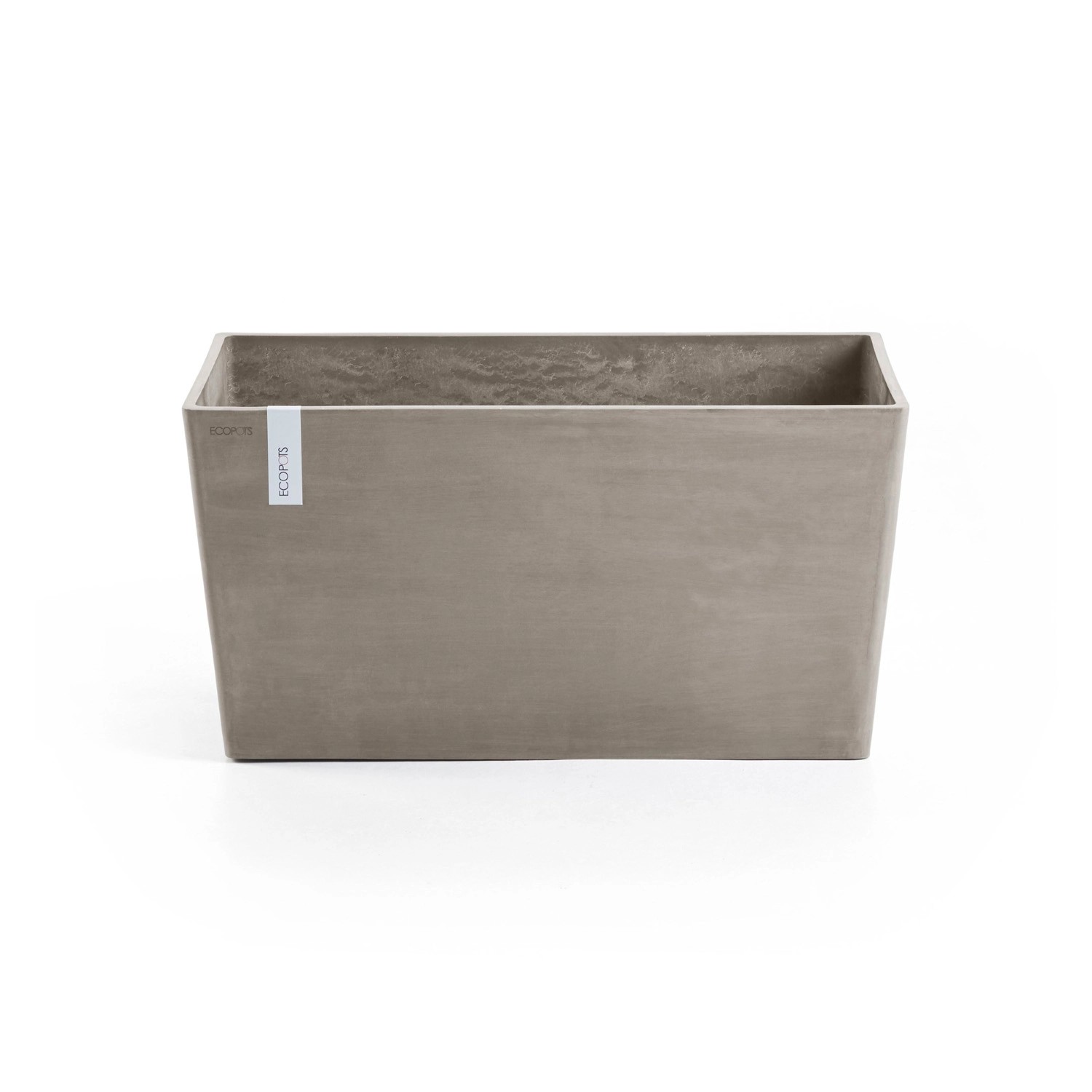 Ecopots Pflanztopf Paris Braungrau 60 cm 26 cm x 40 cm günstig online kaufen