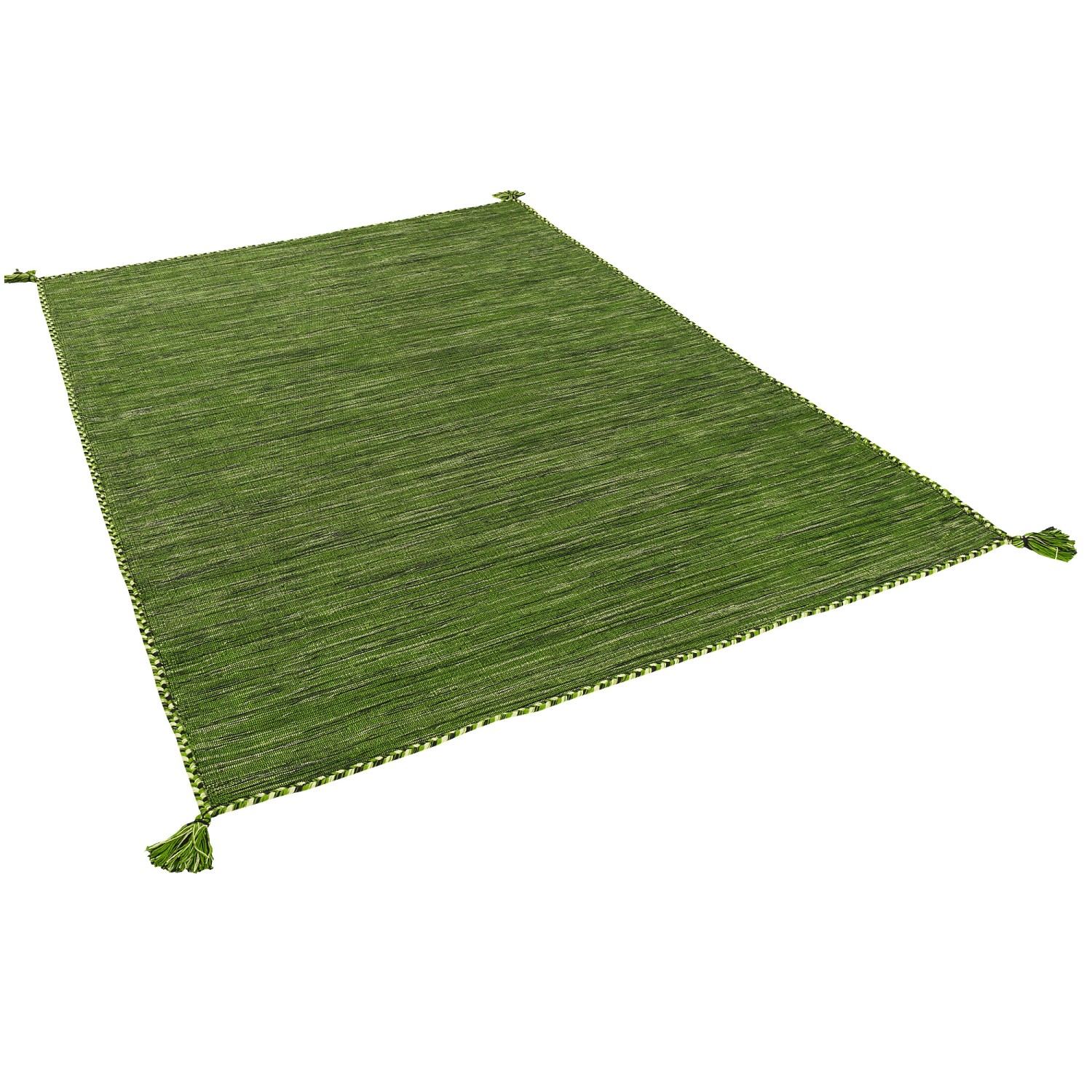 Pergamon Natur Teppich Kelim Prico Grün 170x240cm günstig online kaufen