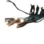 Gebündelte LEX LED Lichterkette mit 30 warmweißen LEDs und grünem Kabel für Innenräume.
