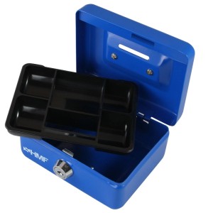 HMF 102122-05 Kinder Spardose Geldkassette Schlitz 12 x 9 x 6 cm Blau
