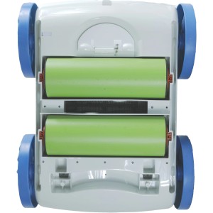 Interline Poolroboter Snapper 5200: Unterseite mit Rollen und Filter.