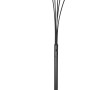Schwarze, dimmbare Reality LED Stehleuchte Reed mit fünf Leuchtenarmen.