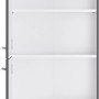 Optifit Midischrank Ingvar420, 60 cm breit, anthrazit matt, mit offenen Türen und Einlegeböden.