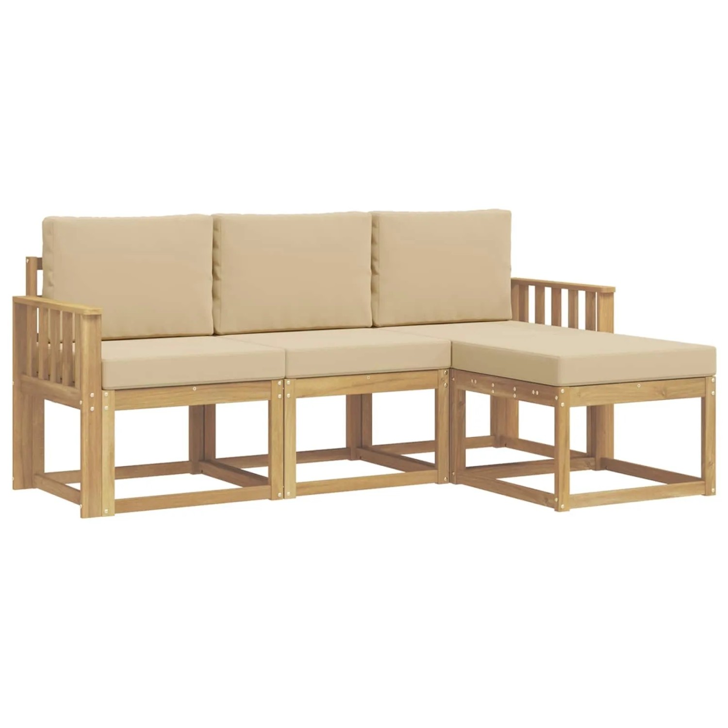 vidaXL Outdoor-Sofagarnitur 4-Tlg 3387452