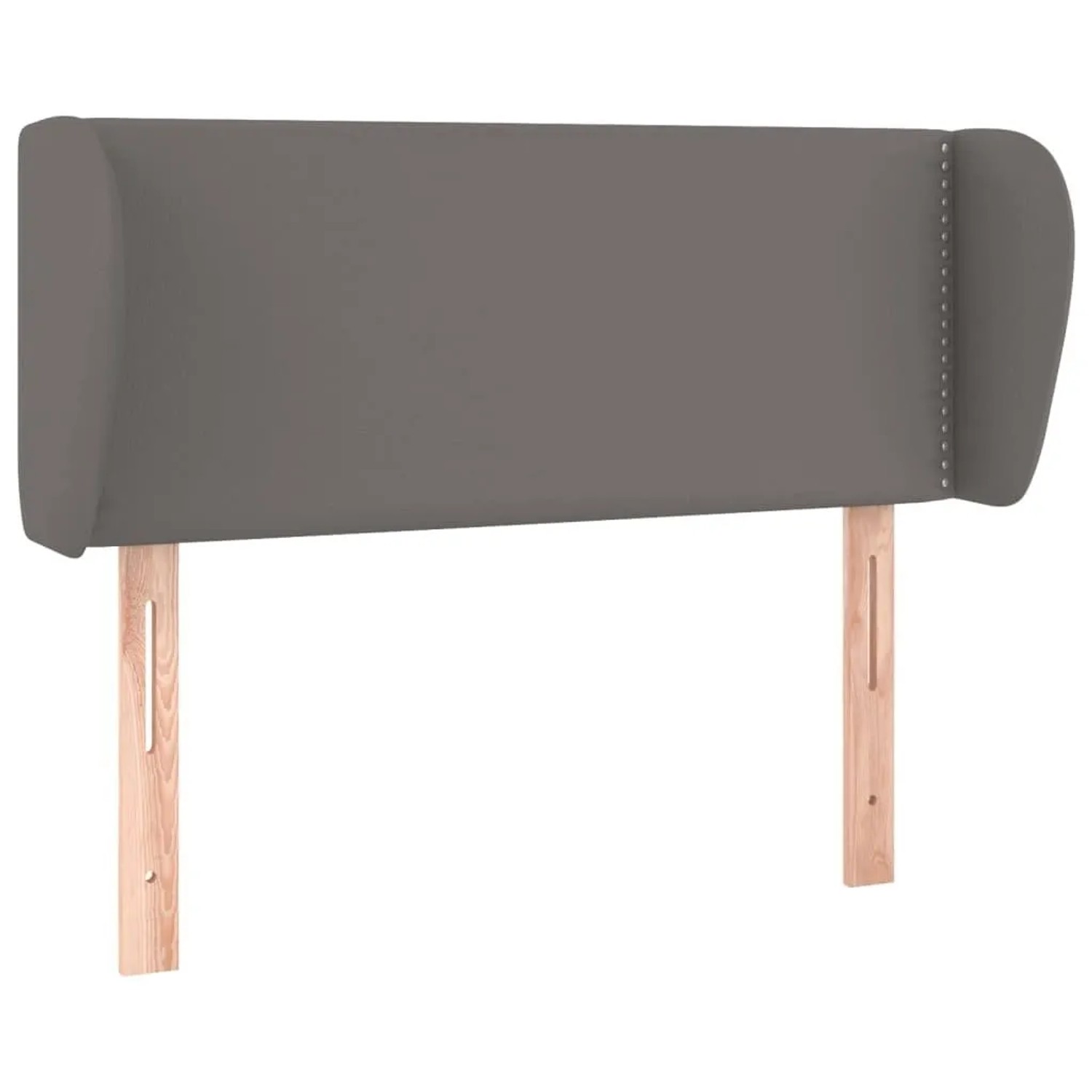 vidaXL Kopfteil mit Ohren Grau 103x23x78/88 cm Kunstleder 3117092