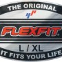 Cat Flexfit Kappe, schwarze Arbeitskleidung mit Logo, Größe S/M.