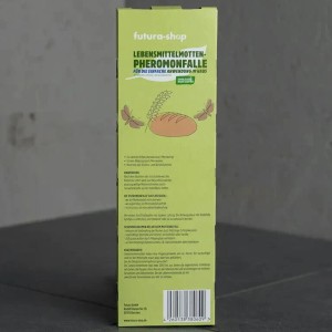 Futura-Shop Lebensmittelmotte Pheromonfalle mit 3 Klebeflächen zur Schädlingsbekämpfung.