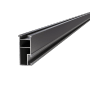 Schwarze SolMount Montageschiene aus Aluminium, 3650mm lang, für Solaranlagen.