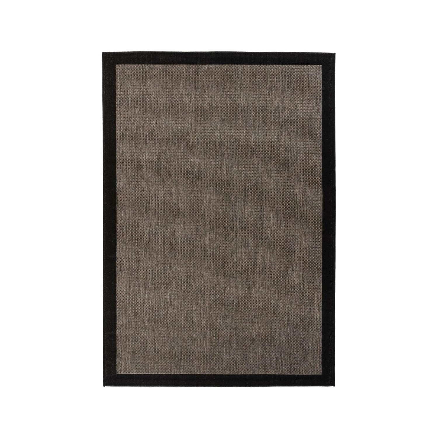MeGusta Flachflor Teppich Modern Grau - Braun Polypropylen 80x150 cm Paula