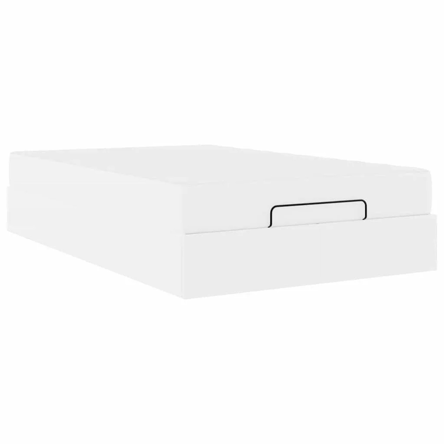 vidaXL Bettgestell mit Matratze Reinweiß 120 x 190 cm Kunstleder 3399418 günstig online kaufen