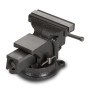 EBERTH Schraubstock, 125mm Backen, drehbar, aus Gusseisen für Werkbank & Werkstatt.