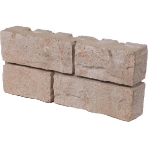 EHL Mauerstein Tribus Quada, 40,2x18x6,7 cm, Sandstein-Nuanciert, für Mauern und Hochbeete.