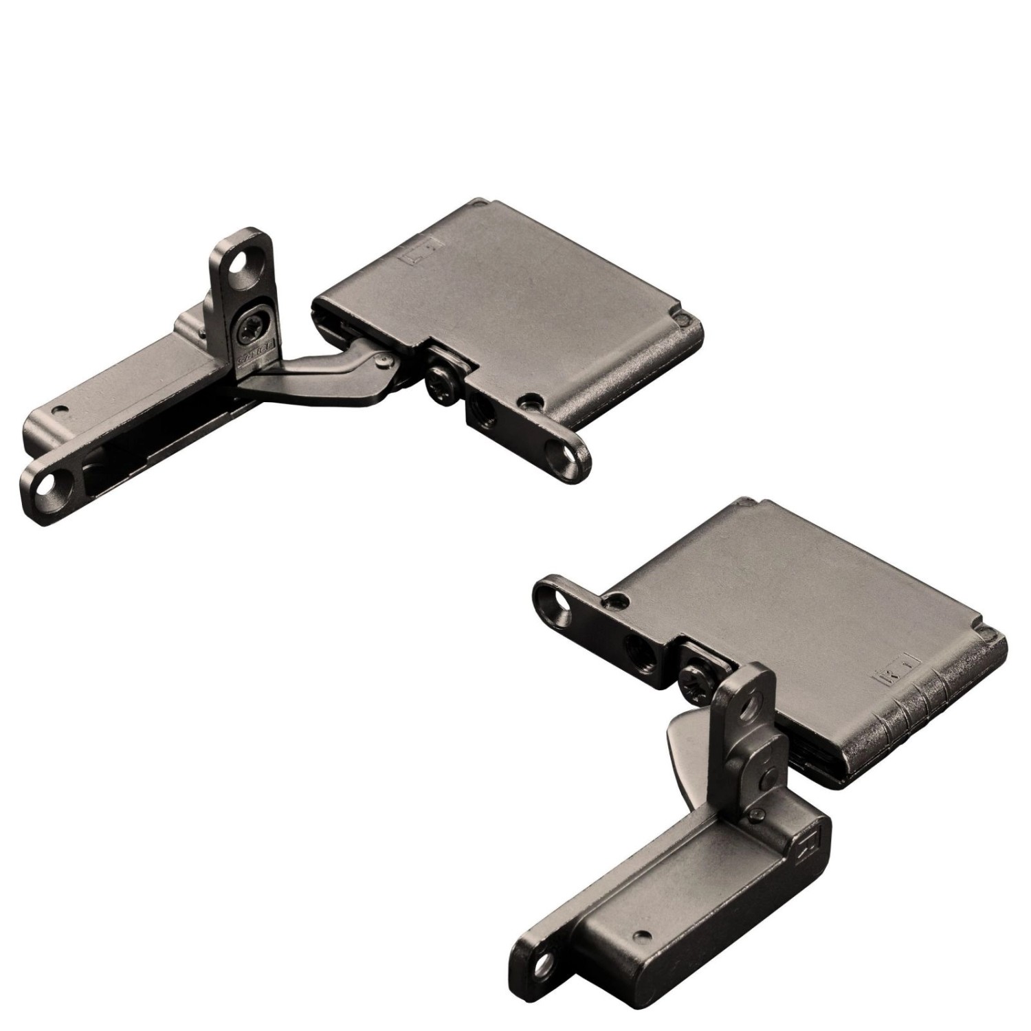 SALICE AIR Scharnier Titanium 105 Grad Set mit Dämpfung für Schwere Holztüren Bis 25 Kg