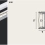 Paulmann Base Profil 1m mit Diffusor für LED-Streifen, Aluminium, inklusive Maße.