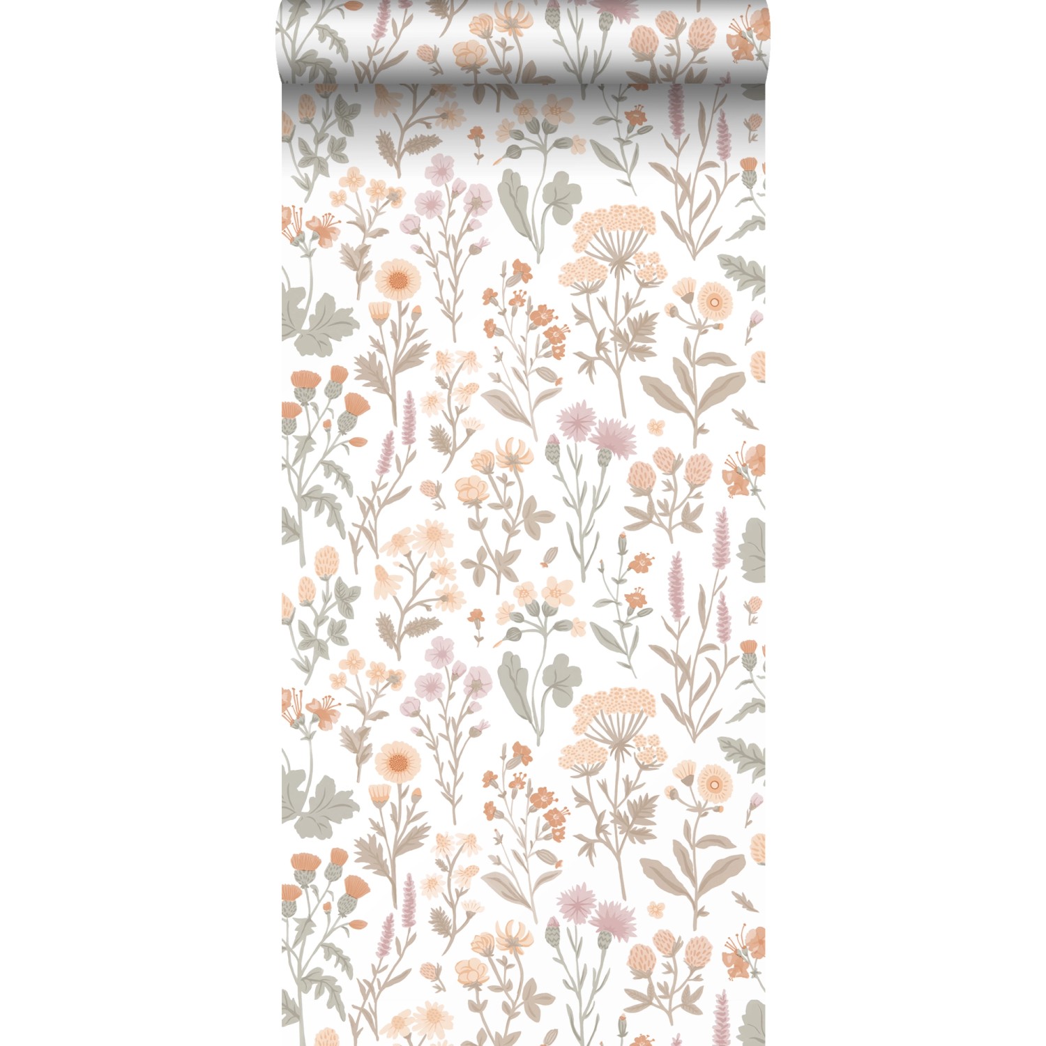 Sanders & Sanders Tapete Feldblumen Helllila Terrakotta Gelb Und Grün 50 X günstig online kaufen