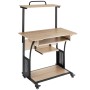 Tectake Schreibtisch Fife im Industrial Style mit Holz- und Stahl-Elementen in Eiche Sonoma.