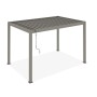 Freistehende, taupefarbene Cazeboo Piana Bioklimatische Pergola 3x2m aus Aluminium.