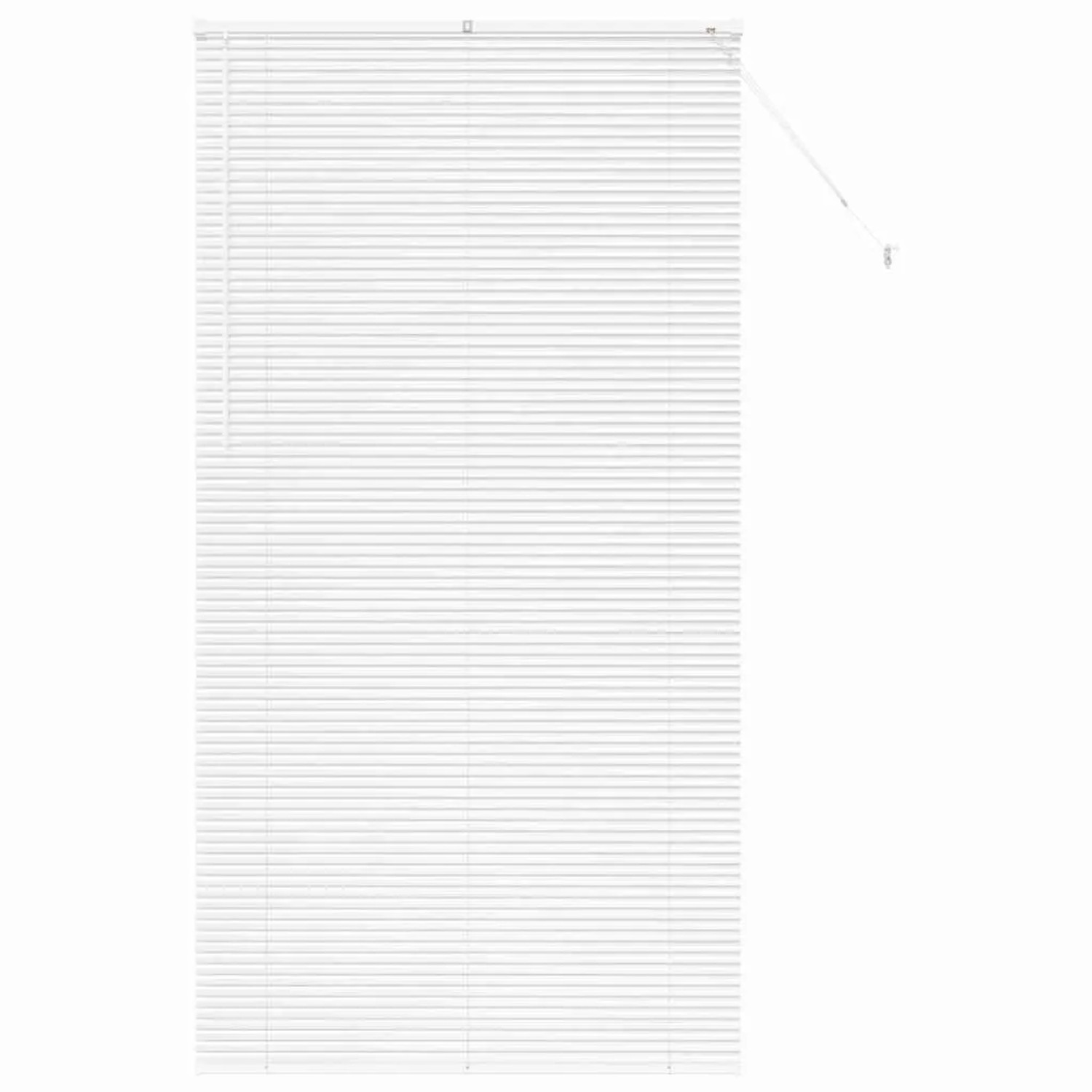 vidaXL Balkenjalousien mit Vorhängen Weiß 220 x 115 cm Aluminium 42006025 günstig online kaufen