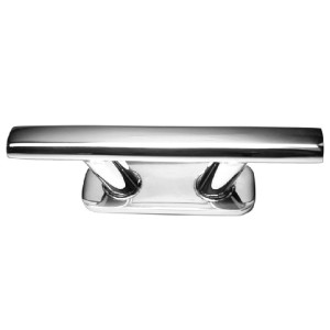 Seilflechter Klampe, 200 mm, aus Edelstahl für Bootsbefestigung.