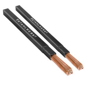 STAHLWERK WIG Schweißstäbe ER70S-G3 Stahl, Ø 1,6/2,4 mm, 2x 1kg im Set mit Aufbewahrungsbox.