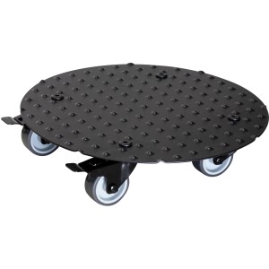 Wagner Pflanzenroller GH 7007, Ø 30 cm, schwarz, mit Noppenstruktur und vier Rollen.