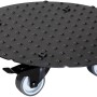 Wagner Pflanzenroller GH 7007, Ø 30 cm, schwarz, mit Noppenstruktur und vier Rollen.