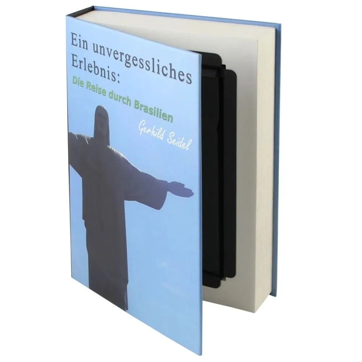 HMF 80905 Buchtresor Geldkassette Papierseiten 23 x 15 x 4 cm Brasilien