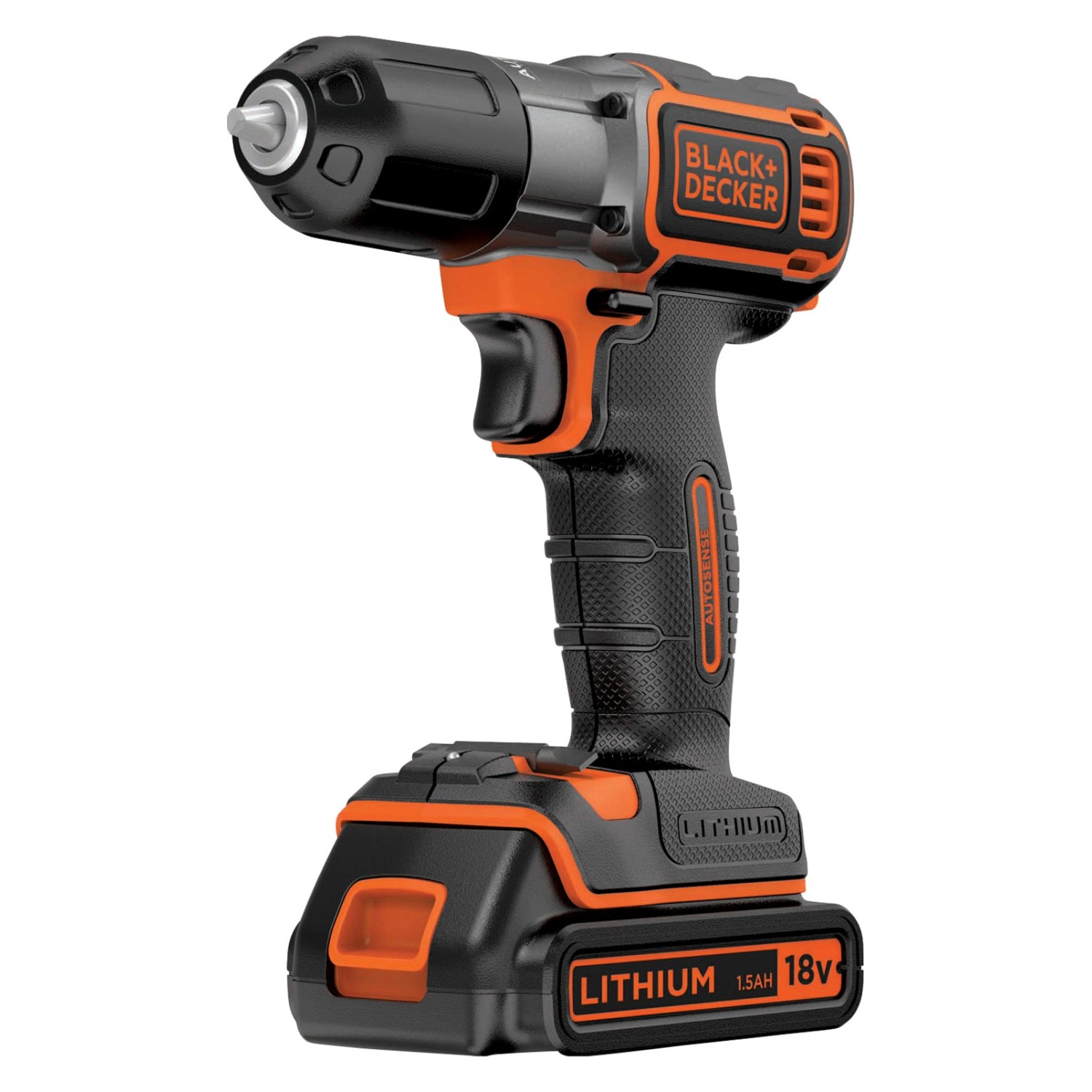 Black+Decker 18 V Akku-Bohrschrauber ASD18K inkl. 1,5 Ah Akku mit Koffer