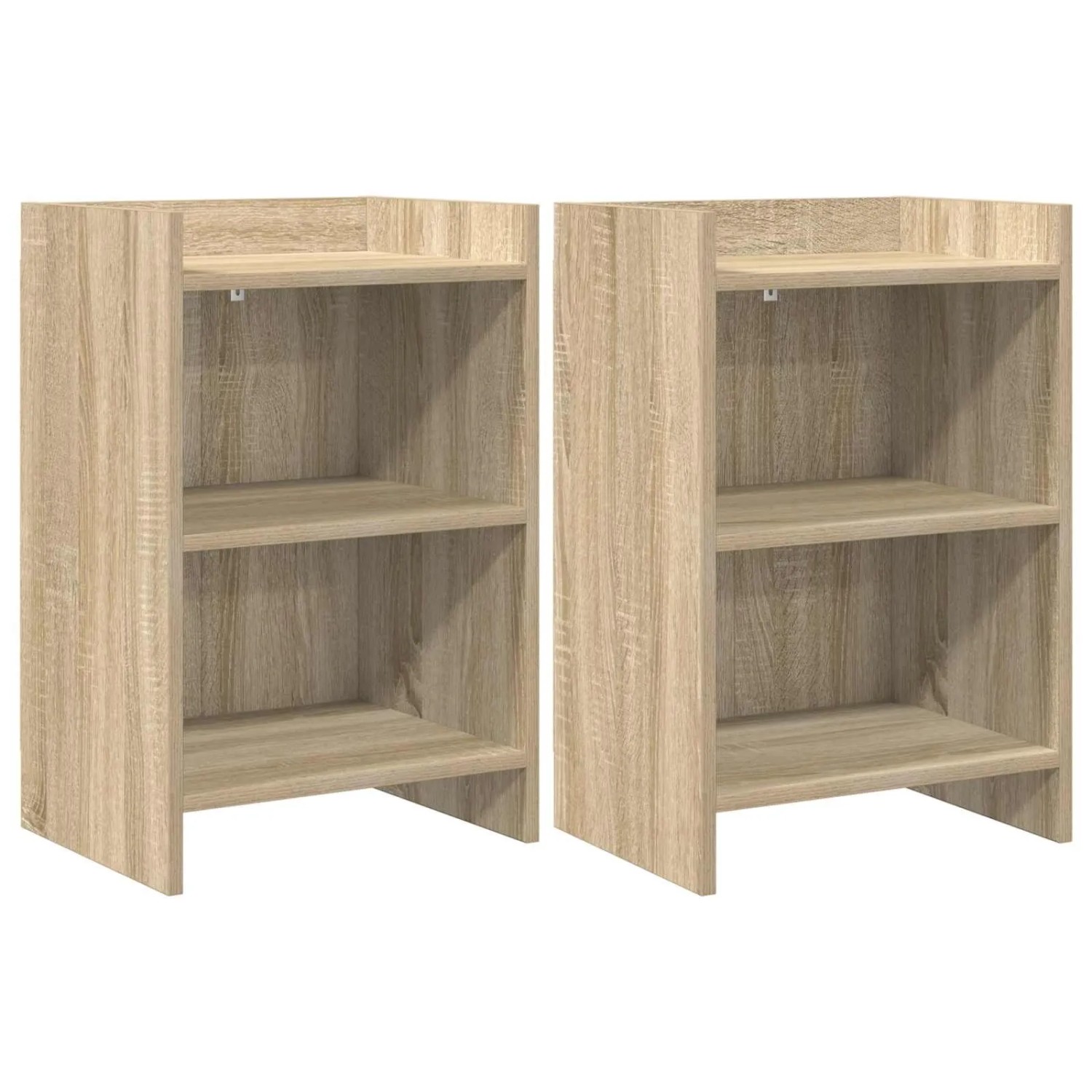 vidaXL Nachttische 2 Stk Sonoma-Eiche 40 x 30 x 60 cm Holzwerkstoff 8011000